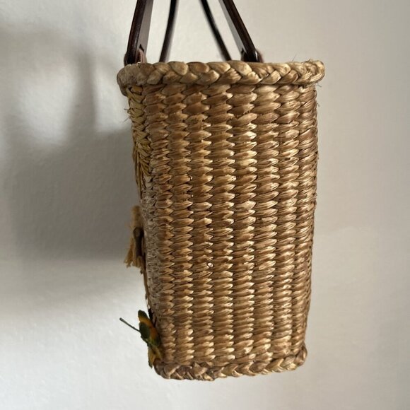 St John’s Bay PURSE HANDMADE WOVEN HAND-BAG FAIR ISLE ART PICTURE ZIP POCKT - Picture 7 of 15